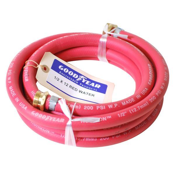 Hose 1/2in Red Rubber (150-0CM): Rubber Water Hose | J. Racenstein Co