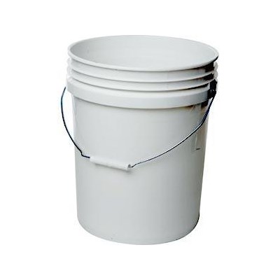 Bucket HD White 5Gal (21-702): Buckets - Pro | J. Racenstein Company, LLC