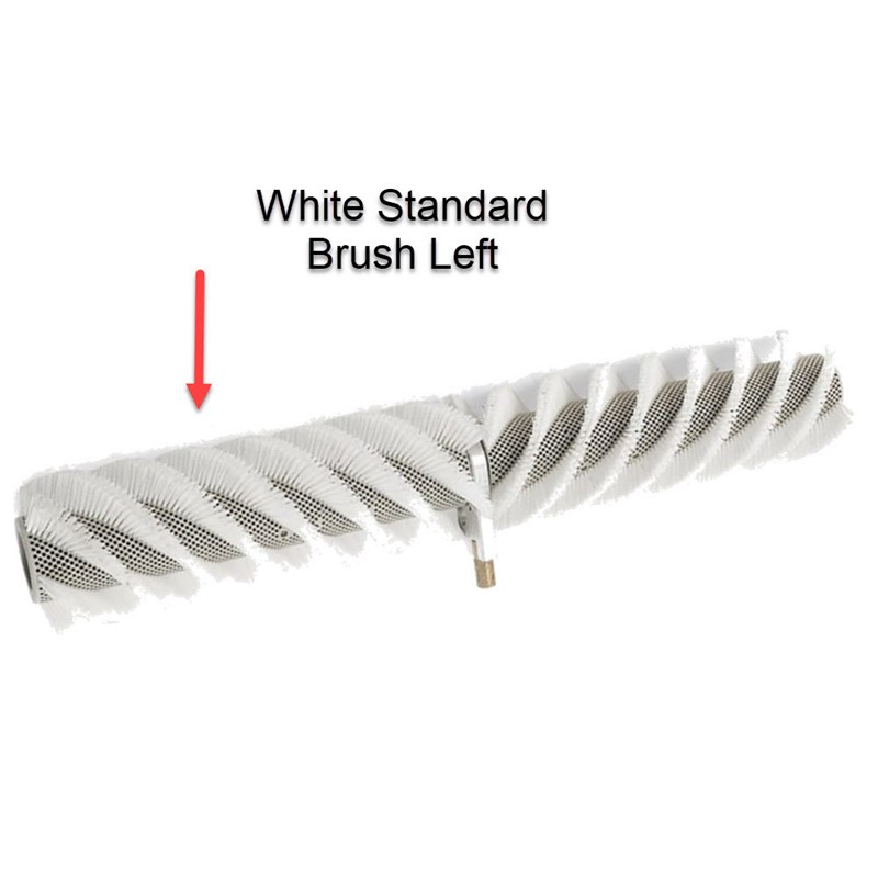 Bristles White Standard Left Side of Rotary Brush 24in