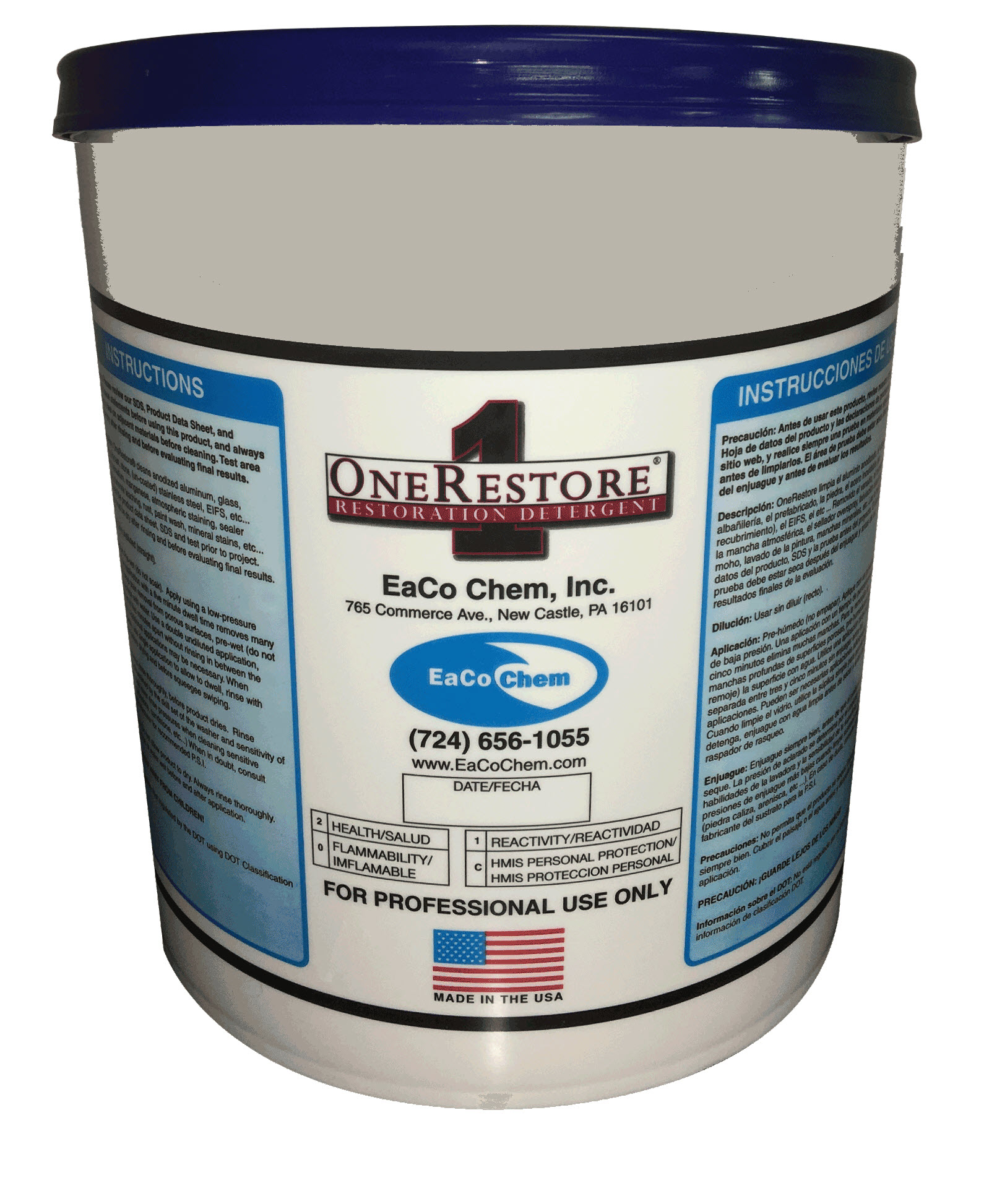 EaCo Chem OneRestore Restoration Cleaner - Detergent (86-62M): One ...