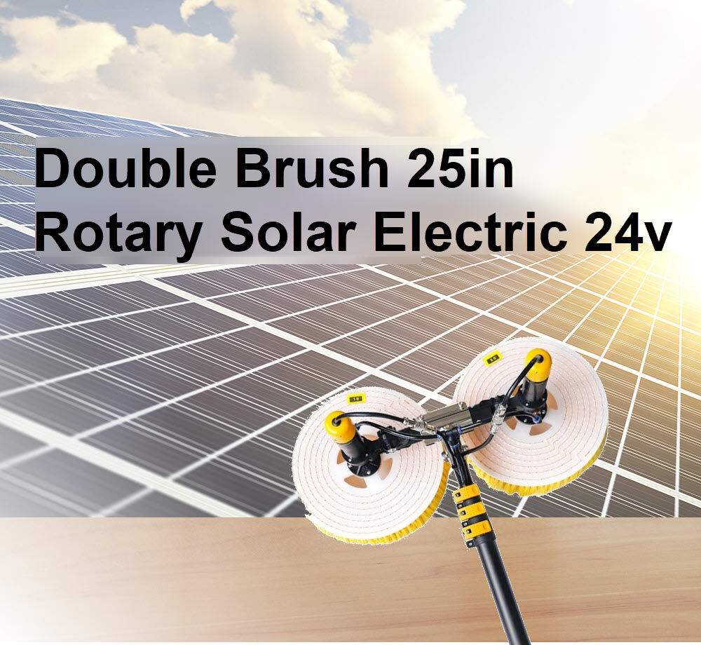 Double Brush 25in Wide 24v Electric Cleaning Kit (159-205): Double Brush  25in Electric 24v