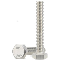 Screw 1/4-20  x 2.5 in  SS Hex Cap