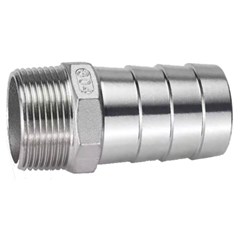 Hose Barb SS 3/4in Male NPT to 3/4in Barb