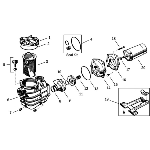 Super II™ Pump - SP3000, SP3000X Series (AMS847): Hayward | J ...